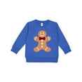 thumbnail image 1 of Inktastic Cute Gingerbread Man with Red Plaid Bowtie Toddler Sweatshirt, 1 of 4
