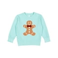 thumbnail image 1 of Inktastic Cute Gingerbread Man with Red Plaid Bowtie Toddler Sweatshirt, 1 of 4