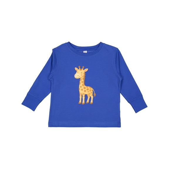 Inktastic Cute Giraffe Boys or Girls Long Sleeve Toddler T-Shirt
