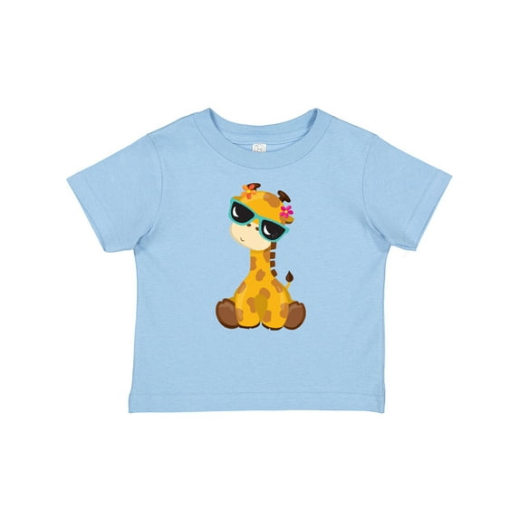 Inktastic Cute Giraffe, Giraffe with Sunglasses, Cute Animal Boys or Girls Baby T-Shirt