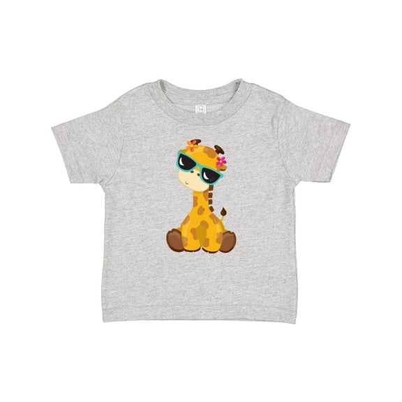 Inktastic Cute Giraffe, Giraffe with Sunglasses, Cute Animal Boys or Girls Baby T-Shirt