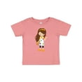 thumbnail image 1 of Inktastic Cute Girl, Brown Hair, Painter, Paint Artist Girls Baby T-Shirt, 1 of 5