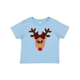 thumbnail image 1 of Inktastic Cute Girl Reindeer with Buffalo Plaid Bow Boys or Girls Baby T-Shirt, 1 of 5