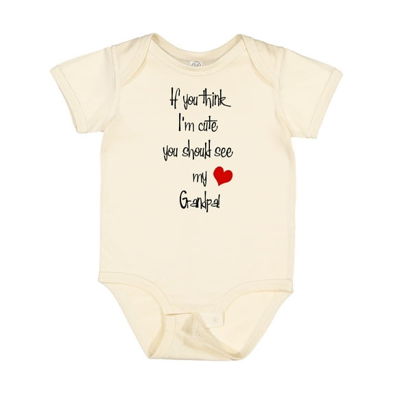Inktastic Cute Grandpa Boys or Girls Baby Bodysuit