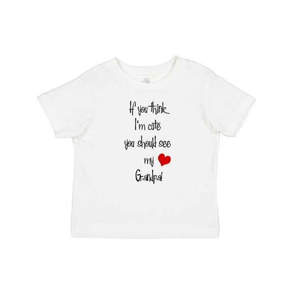 Inktastic Cute Grandpa Boys or Girls Baby T-Shirt