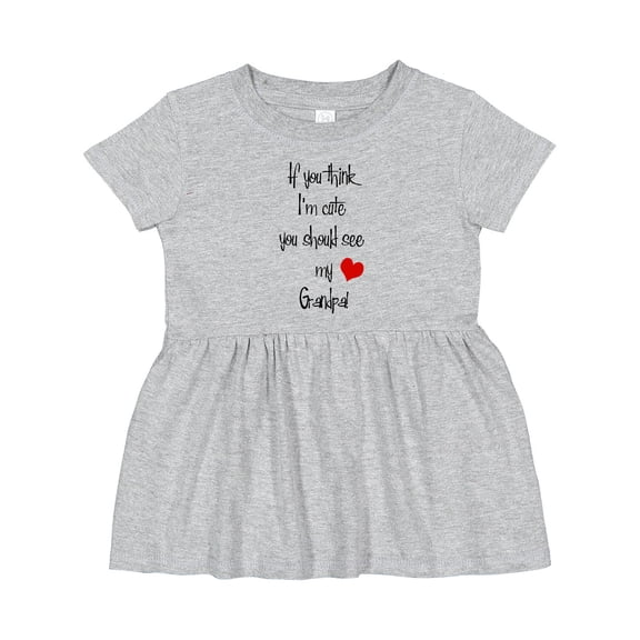 Inktastic Cute Grandpa Girls Baby Dress