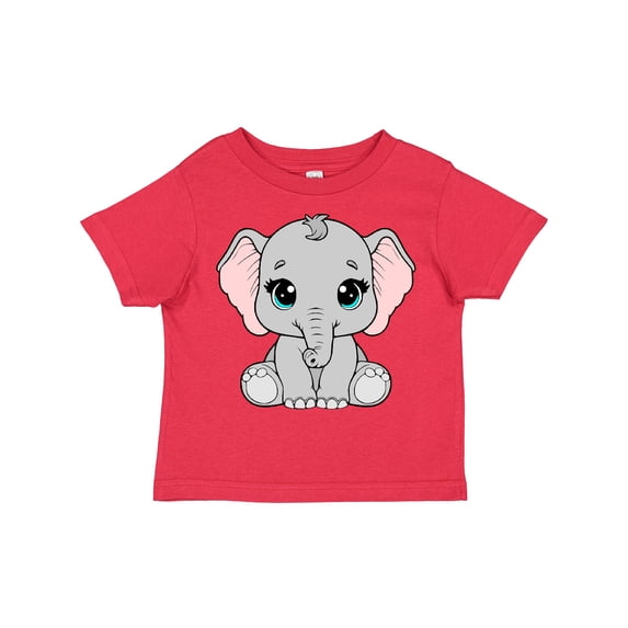 Inktastic Cute Gray Elephant Boys or Girls Toddler T-Shirt