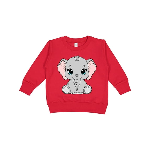 Inktastic Cute Gray Elephant Toddler Sweatshirt