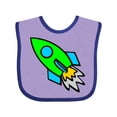 thumbnail image 1 of Inktastic Cute Green Rocket Boys or Girls Baby Bib, 1 of 4