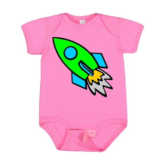 Inktastic Cute Green Rocket Boys or Girls Baby Bodysuit