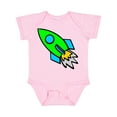 thumbnail image 1 of Inktastic Cute Green Rocket Boys or Girls Baby Bodysuit, 1 of 5