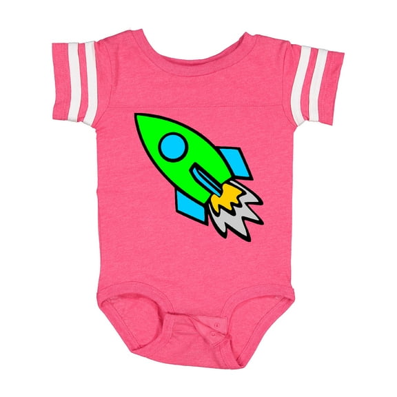 Inktastic Cute Green Rocket Boys or Girls Baby Bodysuit