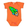 thumbnail image 1 of Inktastic Cute Green Rocket Boys or Girls Baby Bodysuit, 1 of 5