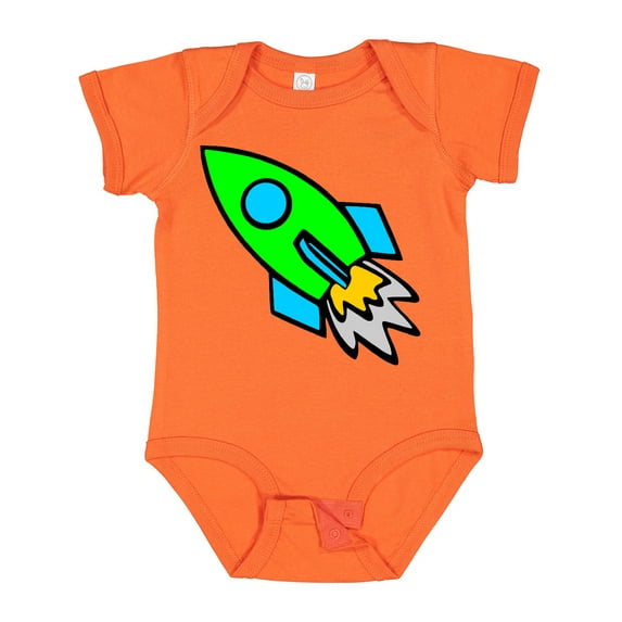 Inktastic Cute Green Rocket Boys or Girls Baby Bodysuit