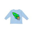 thumbnail image 1 of Inktastic Cute Green Rocket Boys or Girls Long Sleeve Toddler T-Shirt, 1 of 5