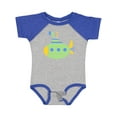 thumbnail image 1 of Inktastic Cute Green Submarine Boys or Girls Baby Bodysuit, 1 of 5
