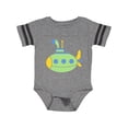 thumbnail image 1 of Inktastic Cute Green Submarine Boys or Girls Baby Bodysuit, 1 of 4