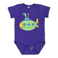 thumbnail image 1 of Inktastic Cute Green Submarine Boys or Girls Baby Bodysuit, 1 of 5