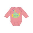 thumbnail image 1 of Inktastic Cute Green Submarine Boys or Girls Long Sleeve Baby Bodysuit, 1 of 5