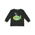 thumbnail image 1 of Inktastic Cute Green Submarine Boys or Girls Long Sleeve Toddler T-Shirt, 1 of 5