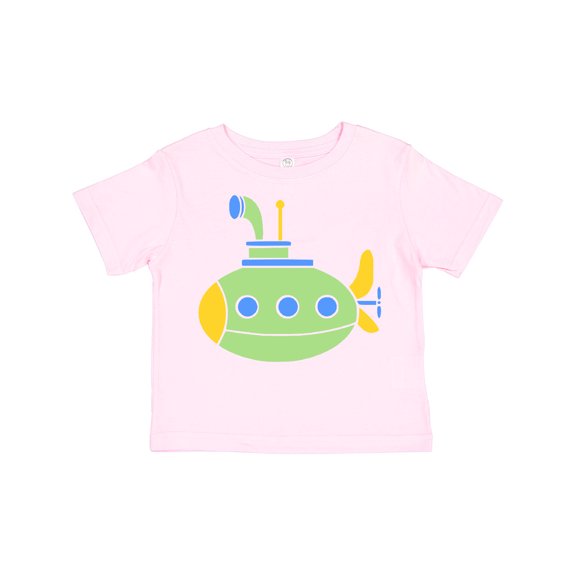 Inktastic Cute Green Submarine Boys or Girls Toddler T-Shirt