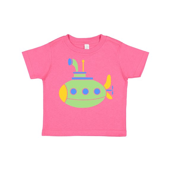 Inktastic Cute Green Submarine Boys or Girls Toddler T-Shirt