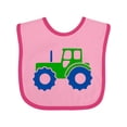 thumbnail image 1 of Inktastic Cute Green Tractor Boys or Girls Baby Bib, 1 of 4