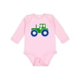 thumbnail image 1 of Inktastic Cute Green Tractor Boys or Girls Long Sleeve Baby Bodysuit, 1 of 5