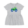 thumbnail image 1 of Inktastic Cute Green Tractor Girls Baby Dress, 1 of 5