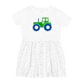 thumbnail image 1 of Inktastic Cute Green Tractor Girls Toddler Dress, 1 of 5