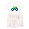 thumbnail image 1 of Inktastic Cute Green Tractor Girls Toddler Dress, 1 of 5