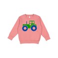 thumbnail image 1 of Inktastic Cute Green Tractor Toddler Sweatshirt, 1 of 4