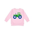 thumbnail image 1 of Inktastic Cute Green Tractor Toddler Sweatshirt, 1 of 4