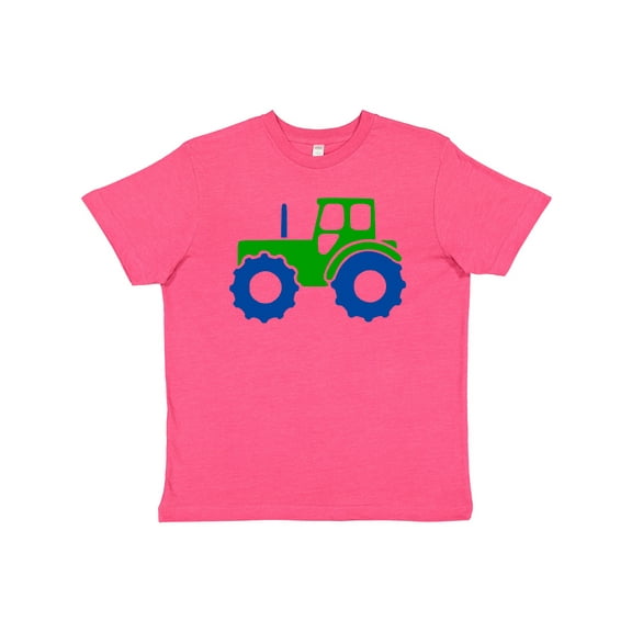 Inktastic Cute Green Tractor Youth T-Shirt