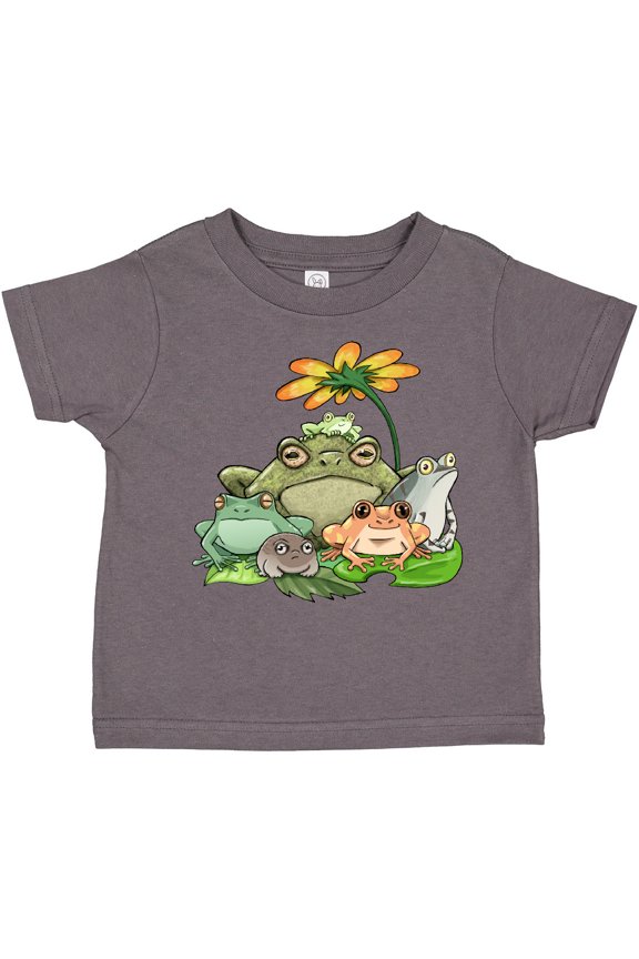 Cute Group of Frogs Boys or Girls Toddler T-Shirt