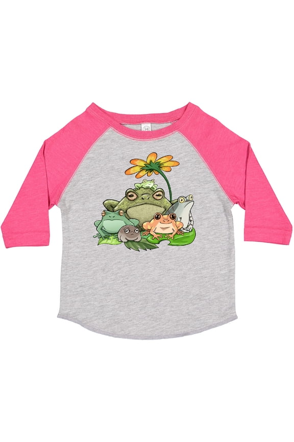 Cute Group of Frogs Boys or Girls Toddler T-Shirt