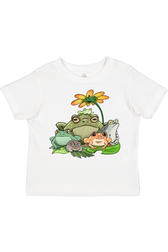 Cute Group of Frogs Boys or Girls Toddler T-Shirt