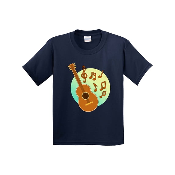 Inktastic Cute Guitar with Musical Notes Youth T-Shirt