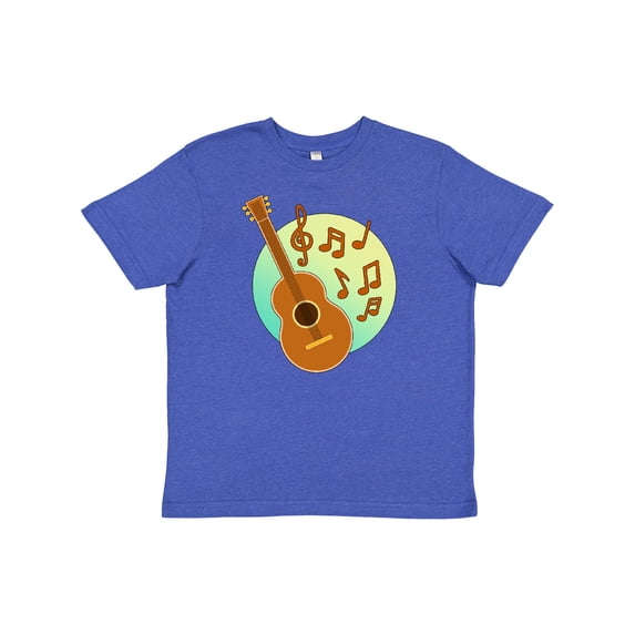 Inktastic Cute Guitar with Musical Notes Youth T-Shirt