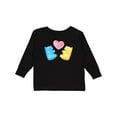 thumbnail image 1 of Inktastic Cute Gummy Bears and Heart Boys or Girls Long Sleeve Toddler T-Shirt, 1 of 5