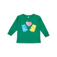 thumbnail image 1 of Inktastic Cute Gummy Bears and Heart Boys or Girls Long Sleeve Toddler T-Shirt, 1 of 5