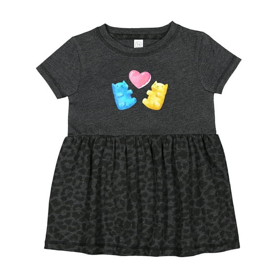 Inktastic Cute Gummy Bears and Heart Girls Baby Dress