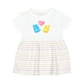 thumbnail image 1 of Inktastic Cute Gummy Bears and Heart Girls Baby Dress, 1 of 5