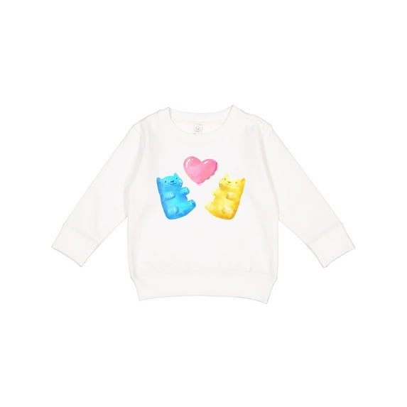 Inktastic Cute Gummy Bears and Heart Toddler Sweatshirt