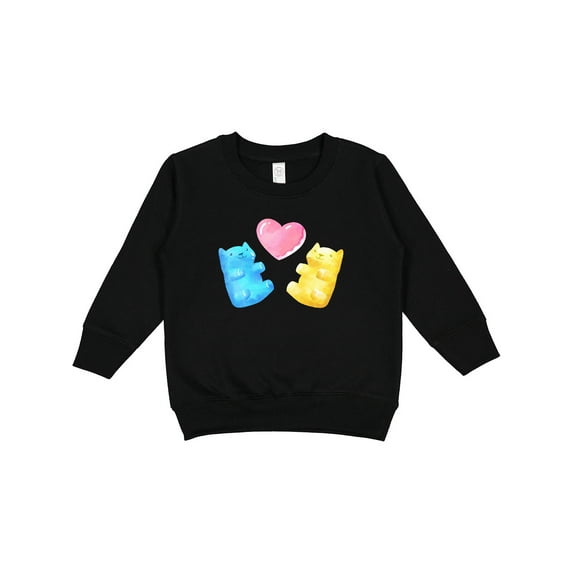 Inktastic Cute Gummy Bears and Heart Toddler Sweatshirt