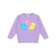 thumbnail image 1 of Inktastic Cute Gummy Bears and Heart Toddler Sweatshirt, 1 of 4