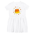thumbnail image 1 of Inktastic Cute Halloween Candy Corn Girls Toddler Dress, 1 of 5