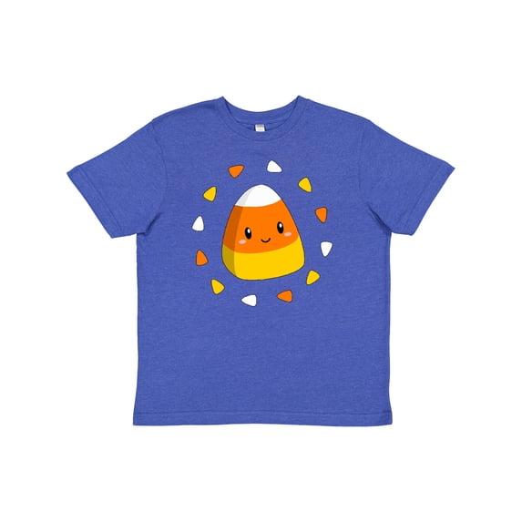 Inktastic Cute Halloween Candy Corn Youth T-Shirt