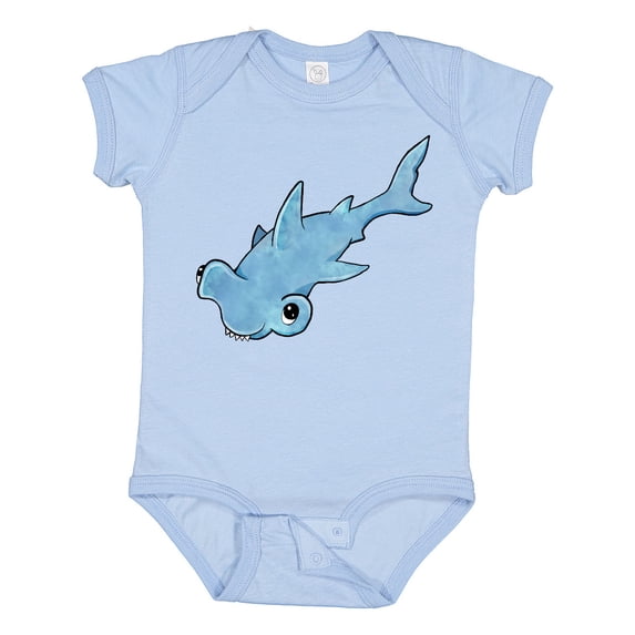 Inktastic Cute Hammerhead Shark Boys or Girls Baby Bodysuit