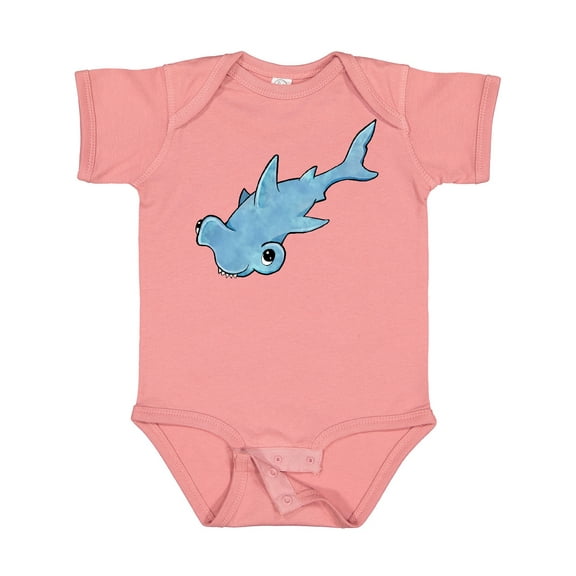 Inktastic Cute Hammerhead Shark Boys or Girls Baby Bodysuit